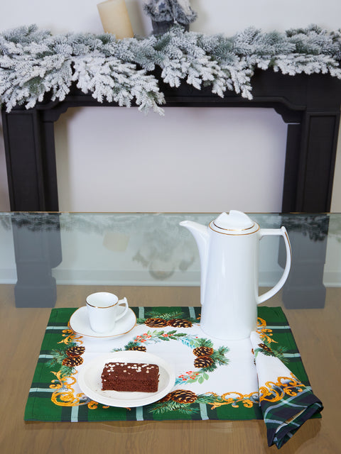 Set 2 pezzi tovaglietta colazione Festive Bliss