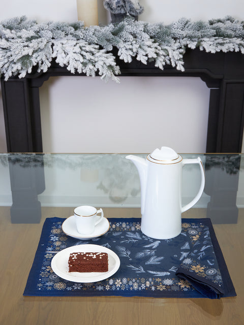 Set 2 pezzi tovaglietta colazione Snowy Melody