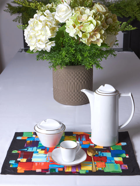 Set 2 pezzi tovaglietta colazione Cubrick