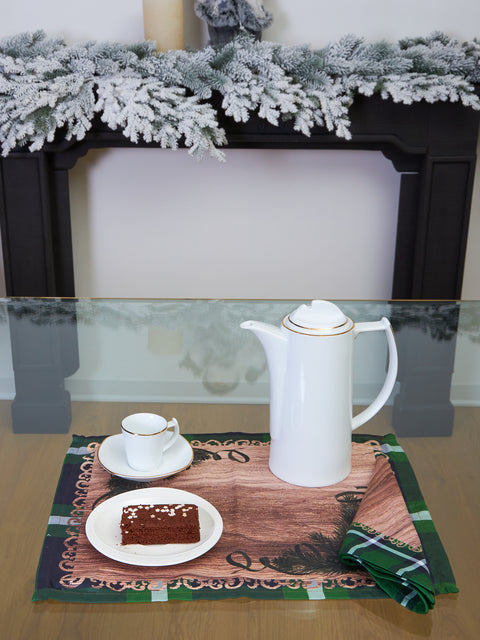 Set 2 pezzi tovaglietta colazione Winter Kiss